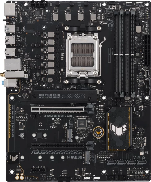 Материнская плата Asus TUF GAMING B650-E WIFI SocketAM5 AMD B650 4xDDR5 ATX AC`97 8ch(7.1) 2.5Gg RAID+HDMI+DP