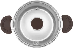 Кастрюля Rondell Coffee Bean RDS-1645 5.7л. d=24см (с крышкой) стальной