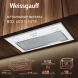 Вытяжка встраиваемая Weissgauff BOX 600 белый управление: кнопочное (1 мотор)