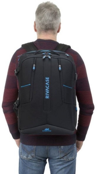 Рюкзак для ноутбука 17.3&amp;quot; Riva 7860 черный полиэстер