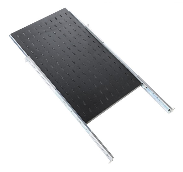 Полка выдвижная ЦМО ТСВ-100-9005 1U нагр.:30кг. 19&amp;quot; 1000мм черный (упак.:1шт)