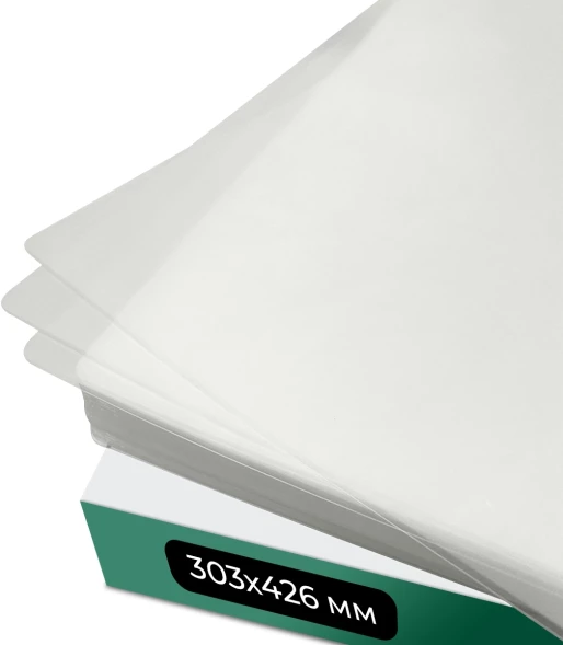 Пленка для ламинирования Heleos 100мкм A3 (100шт) глянцевая 303x426мм LPA3-100