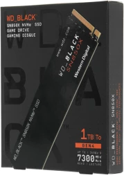 Накопитель SSD WD PCIe 4.0 x4 1TB WDS100T2X0E Black SN850X M.2 2280