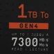 Накопитель SSD WD PCIe 4.0 x4 1TB WDS100T2X0E Black SN850X M.2 2280