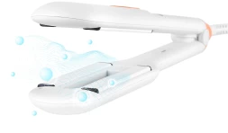 Выпрямитель Kitfort КТ-3269 59Вт оранжевый/белый макс.темп.:220С покрытие:керамическое