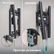 Кронштейн для телевизора Onkron FM1 черный 17&amp;quot;-43&amp;quot; макс.30кг настенный фиксированный