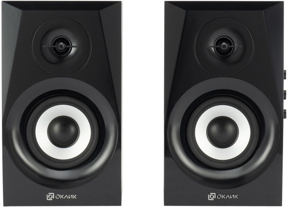 Колонки Оклик OK-166 BT 2.0 черный 40Вт BT