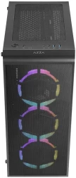 Корпус Azza PRIME 360E черный без БП ATX 4x120mm 2xUSB3.0 audio bott PSU