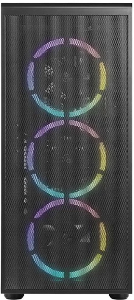 Корпус Azza PRIME 360E черный без БП ATX 4x120mm 2xUSB3.0 audio bott PSU