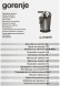 Соковыжималка цитрусовая Gorenje CJ100HE 100Вт нержавеющая сталь