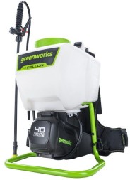 Опрыскиватель Greenworks G40BPS аккум. ранц. 15л белый/зеленый (5300007)