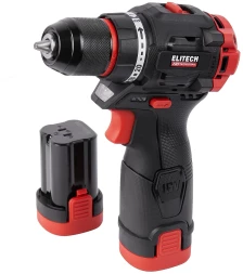 Дрель-шуруповерт Elitech CD 16L2 (E2201.039.01) 32Вт аккум. патрон:быстрозажимной (кейс в комплекте) (205715)