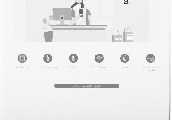 Камера видеонаблюдения IP Imou Turret SE 4MP Wi-Fi 2.8-2.8мм цв. корп.:белый (IPC-T42EP-0280B-IMOU)