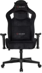 Кресло игровое Zombie Ghost Fabric черный Light-20 с подголов. крестов. пластик