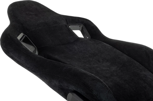 Кресло игровое Zombie Ghost Fabric черный Light-20 с подголов. крестов. пластик