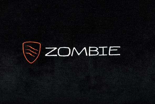 Кресло игровое Zombie Ghost Fabric черный Light-20 с подголов. крестов. пластик