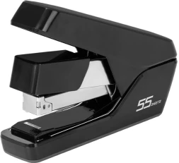 Степлер настольный Deli E0371S BLACK E0371S Exceed 24/6 24/8 26/6 26/8 (55листов) снижение усилия плоский подгиб скобы черный 50скоб металл/пластик коробка