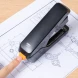 Степлер настольный Deli E0371S BLACK E0371S Exceed 24/6 24/8 26/6 26/8 (55листов) снижение усилия плоский подгиб скобы черный 50скоб металл/пластик коробка