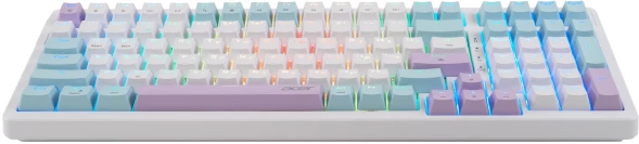 Клавиатура Acer OKW304 механическая белый USB Multimedia for gamer LED (ZL.KBDCC.01V)