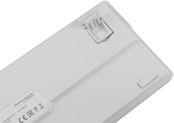 Клавиатура Acer OKW304 механическая белый USB Multimedia for gamer LED (ZL.KBDCC.01V)