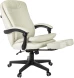 Кресло руководителя Бюрократ T-9950MSG-F слоновая кость эко.кожа крестов. пластик подст.для ног