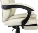 Кресло руководителя Бюрократ T-9950MSG-F слоновая кость эко.кожа крестов. пластик подст.для ног