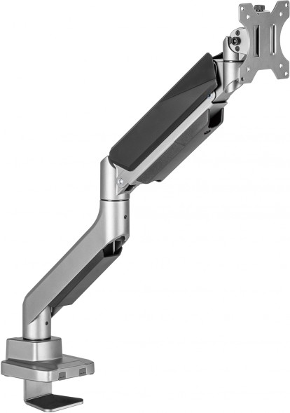 Кронштейн для мониторов Ultramounts UM717 серебристый 17&amp;quot;-49&amp;quot; макс.18кг крепление к столешнице поворот и наклон