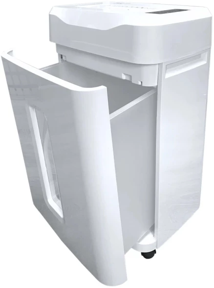 Шредер Office Kit S210N 3,9x38 белый (секр.P-4) фрагменты 16лист. 35лтр. скрепки скобы пл.карты CD