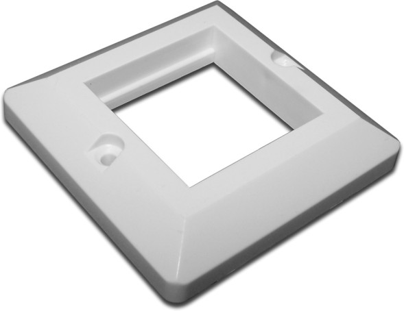 Рамка Lanmaster TWT-WP45X45-WH прямая 2xMosaic белый (упак.:1шт)