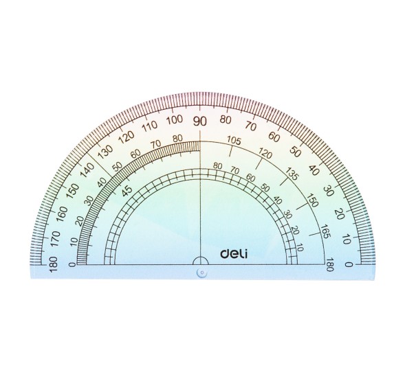 Набор линеек Deli EH652 пластик дл.15см ассорти компл.:лин 15см/2 угольн/трансп пластиковый пакет с европодв.