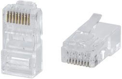 Коннектор Cabeus (8P8C-C6) кат.6 RJ45 прозрачный