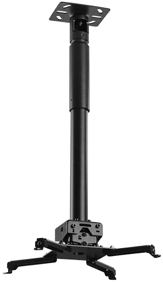 Кронштейн для проектора Wize PRG47A черный макс.35кг потолочный поворотно-выдвижной и наклонный (119818)