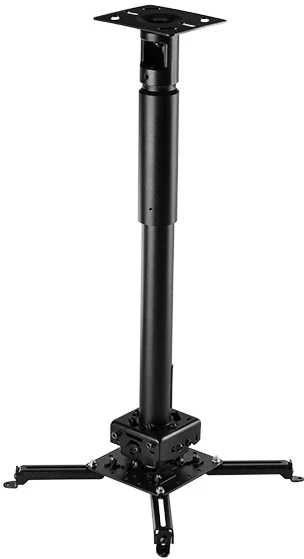 Кронштейн для проектора Wize PRG47A черный макс.35кг потолочный поворотно-выдвижной и наклонный (119818)