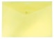 Конверт на кнопке Бюрократ -PK803AYEL A4 пластик 0.18мм желтый