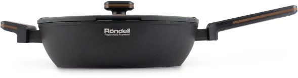 Сотейник Rondell Marvel RDA-1911 3.8л. d=28см (с крышкой) серый