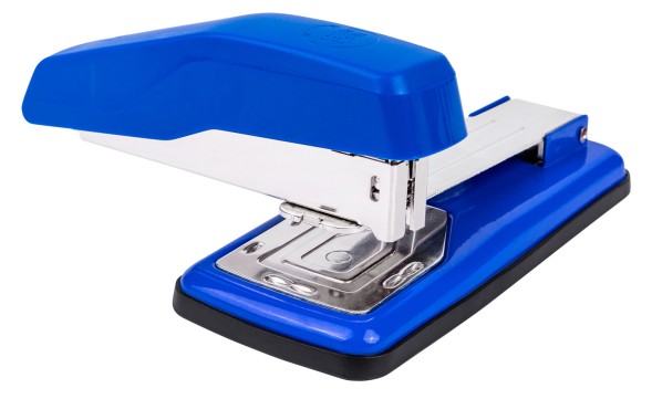 Степлер Deli E0414S/Blue 24/6 26/6 (25листов) синий 50скоб коробка