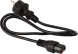 Шнур питания Lanmaster LAN-PP13L/SH-1.5-BK C13-Schuko проводник.:3x0.75мм2 1.5м 220В 10А черный