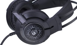 Наушники с микрофоном A4Tech Bloody J437 черный 1.8м мониторные USB оголовье (J437)