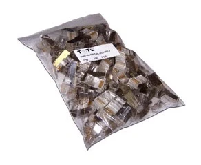 Коннектор Lanmaster (TWT-PL45/S-8P8C-6) STP кат.6 RJ45 (упак.:100шт)
