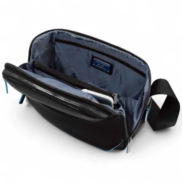 Сумка кросс-боди мужская Piquadro Blue Square CA6900B2/N черная натур.кожа