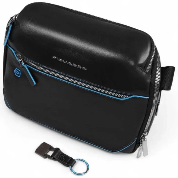 Сумка кросс-боди мужская Piquadro Blue Square CA6900B2/N черная натур.кожа