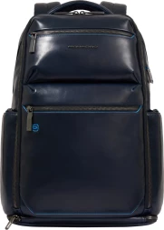 Рюкзак мужской Piquadro Blue Square CA6592B2BM/BLU2 темно-синий натур.кожа