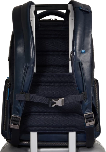 Рюкзак мужской Piquadro Blue Square CA6592B2BM/BLU2 темно-синий натур.кожа