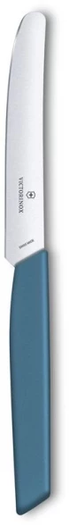 Нож кухонный Victorinox Swiss Modern (6.9006.112) стальной столовый лезв.110мм прямая заточка синий