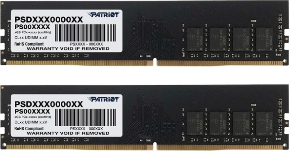 Память DDR4 2x16GB 3200MHz Patriot PSD432G3200K Signature Line RTL PC4-25600 CL22 DIMM 288-pin 1.2В kit dual rank Ret