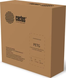 Пластик для принтера 3D Cactus CS-3D-PETG-1KG-SILVER PETG d1.75мм 1кг L316м 1цв.