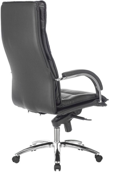 Кресло руководителя Бюрократ T-9927SL черный кожа крестов. металл хром