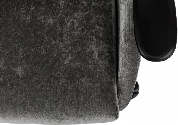 Кресло игровое Zombie Ghost Fabric серый Light-19 с подголов. крестов. пластик