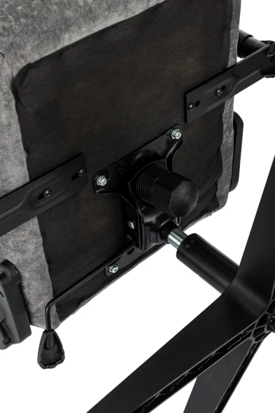 Кресло игровое Zombie Ghost Fabric серый Light-19 с подголов. крестов. пластик