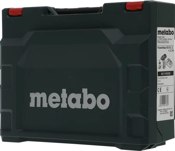 Дрель-шуруповерт Metabo Power Maxx BS 12 BL Q аккум. патрон:быстрозажимной (кейс в комплекте) (601749500)